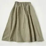 草木染2重ガーゼギャザースカート
