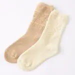 雪柄パイルソックス